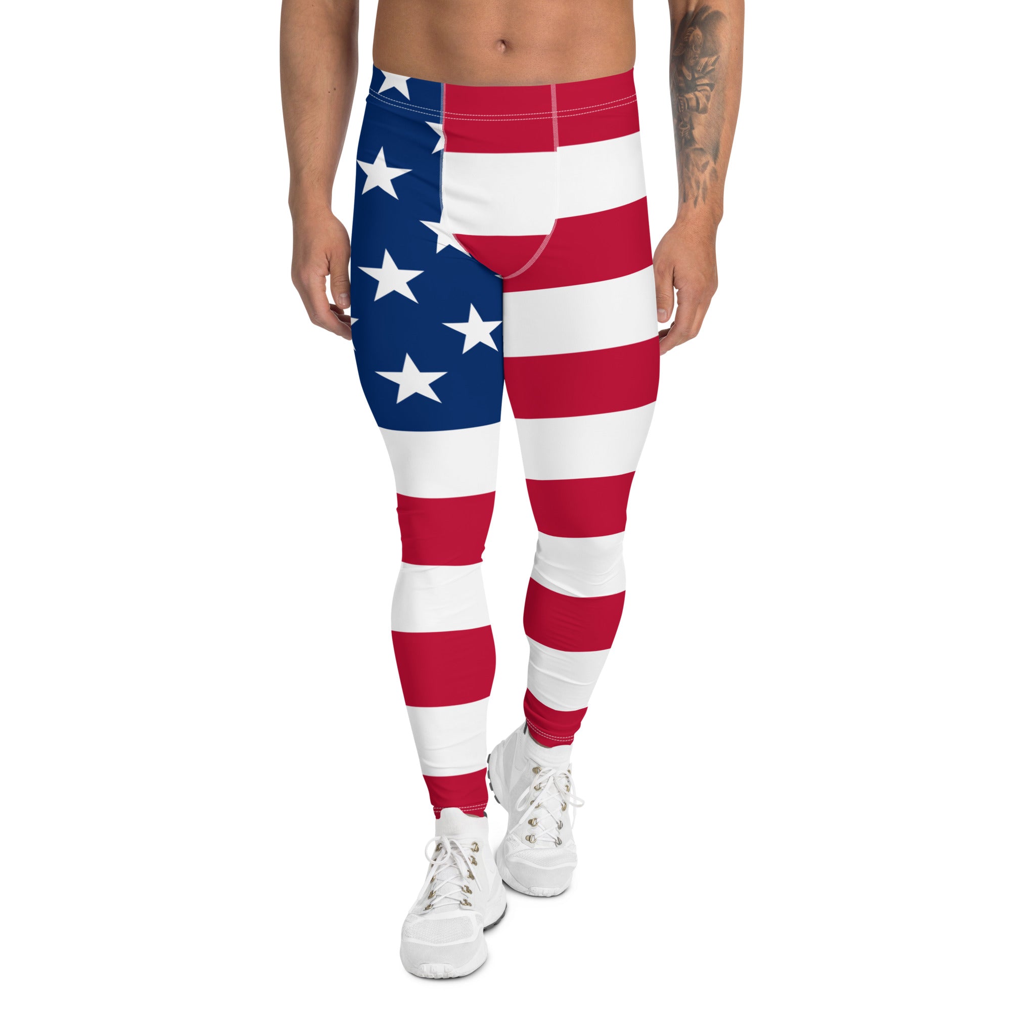 USA Flag Men's Leggings – Latitude 18