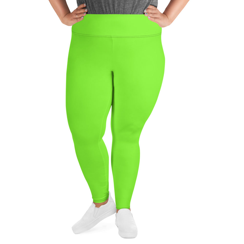 Neon Green UV 50+ Lime Lucy Performance Leggings Yoga Pants
