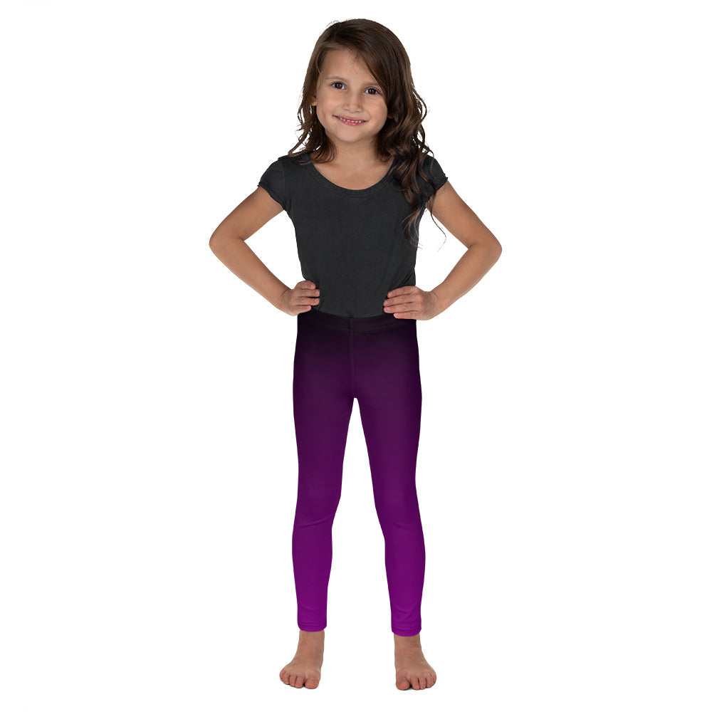 Black and Purple Ombre Kid's Leggings