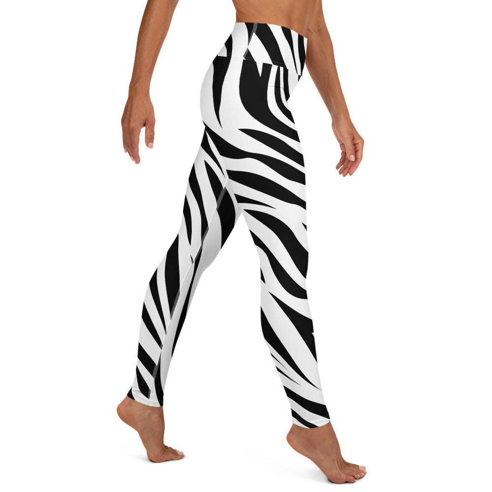 Zebra High-waist Yoga Leggings