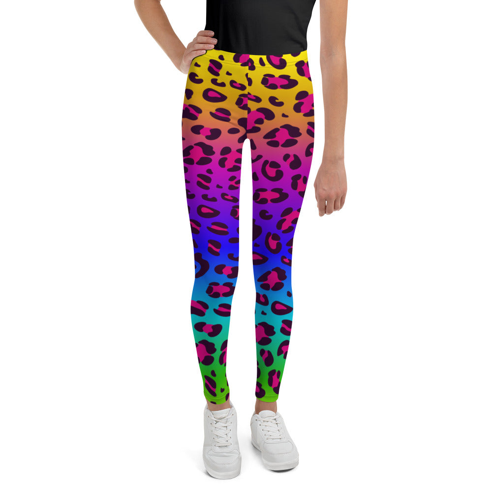 Disco Leopard Youth Leggings