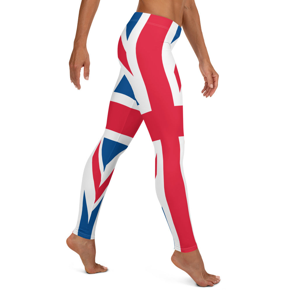 UK Flag Mid-waist Leggings