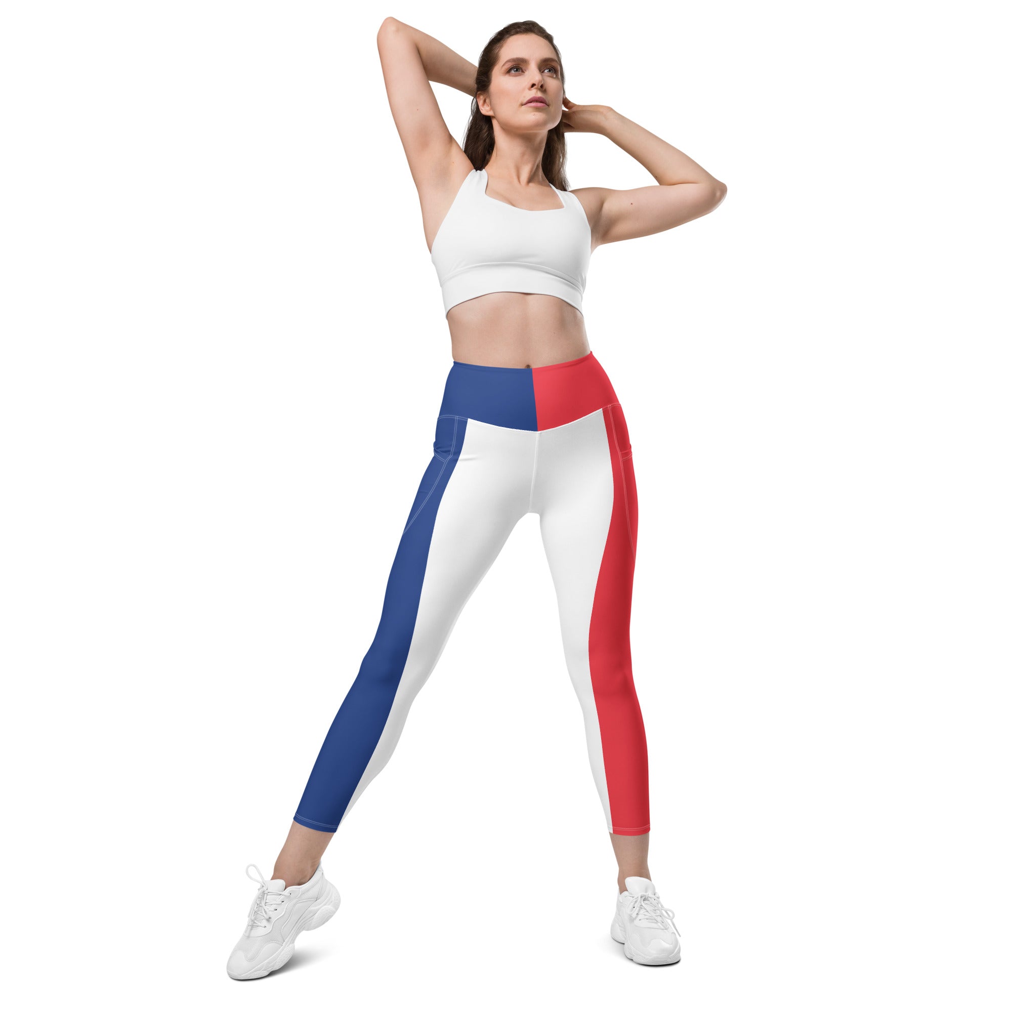 France Flag Leggings with pockets