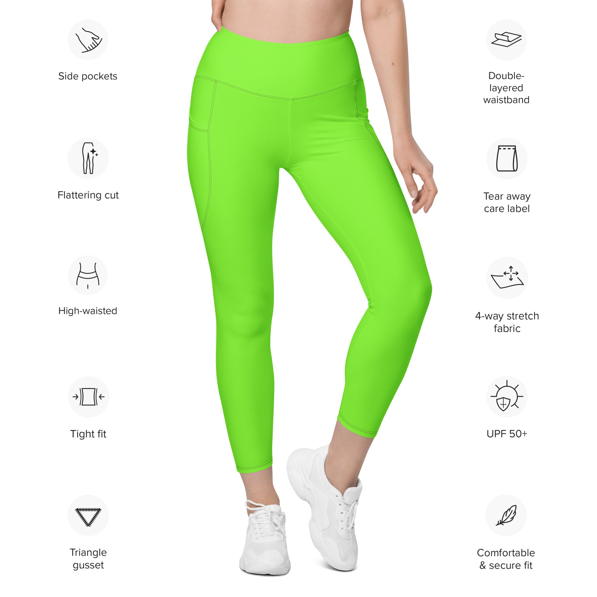 Lime green yoga pants best sale