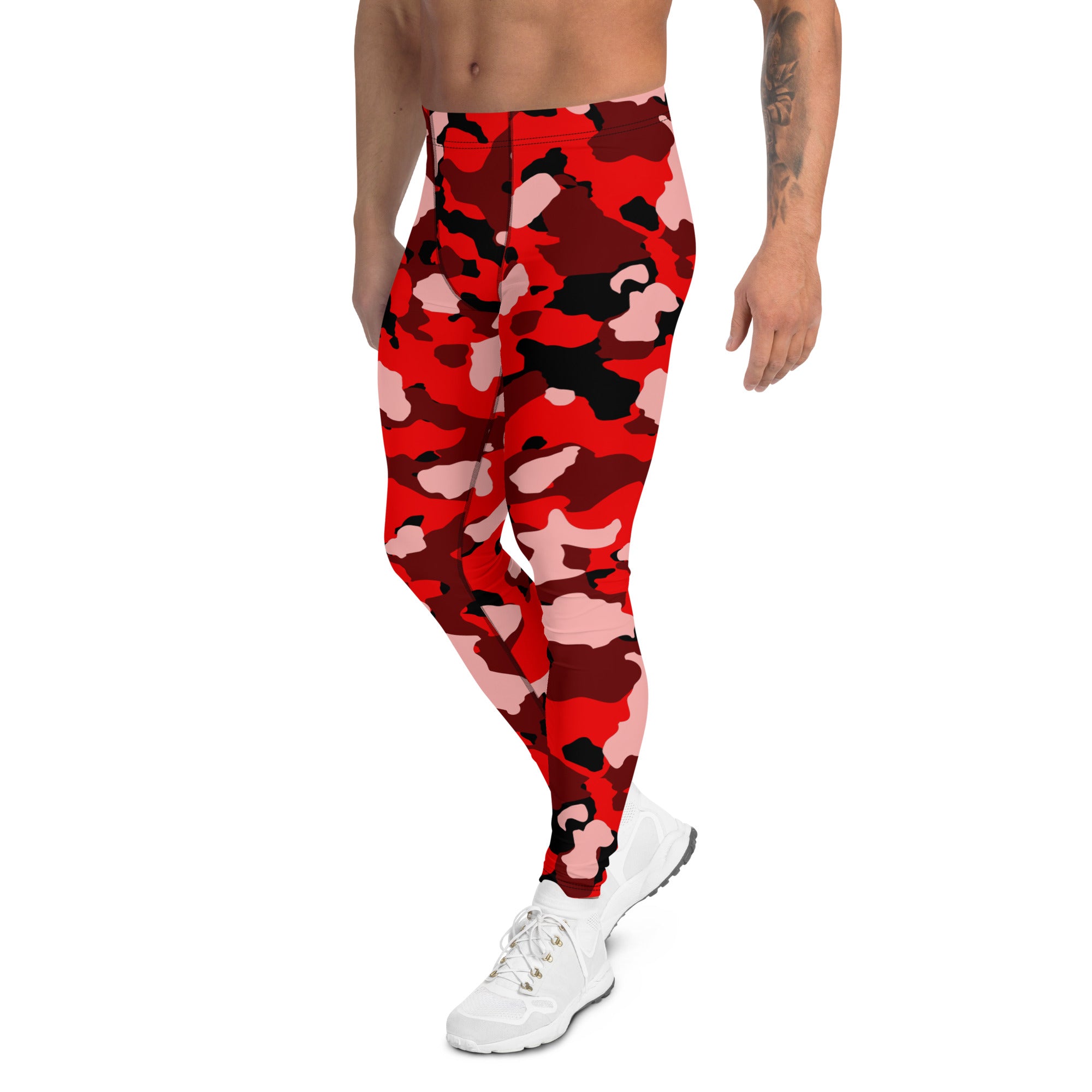 Red Camo Leggings with pockets – Latitude 18
