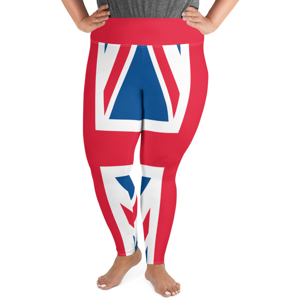 UK Flag Plus Size Leggings