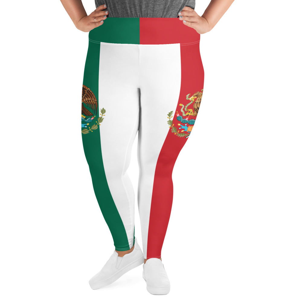 Mexico Flag Plus Size Leggings