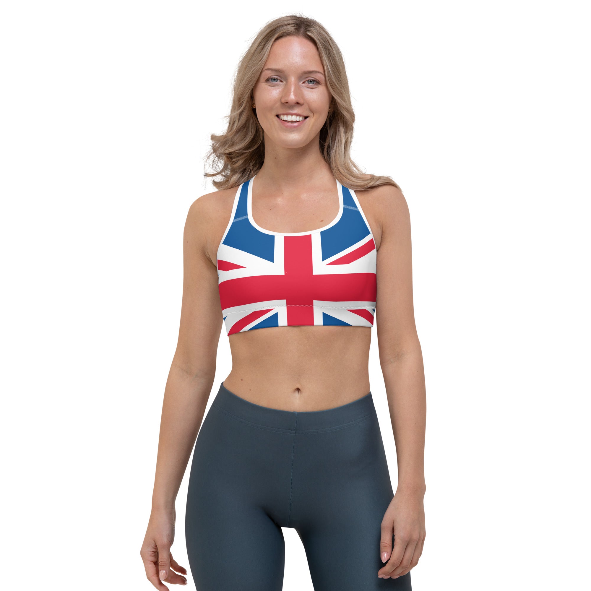 UK Flag Sports Bra