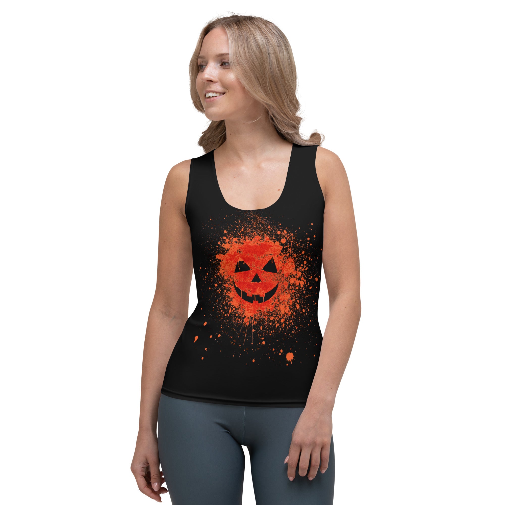 Pumpkin Splatter Tank Top