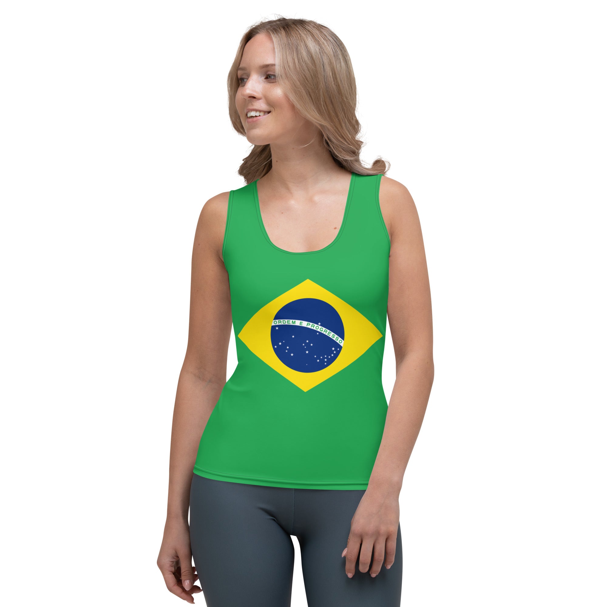 Brazil Flag Tank Top