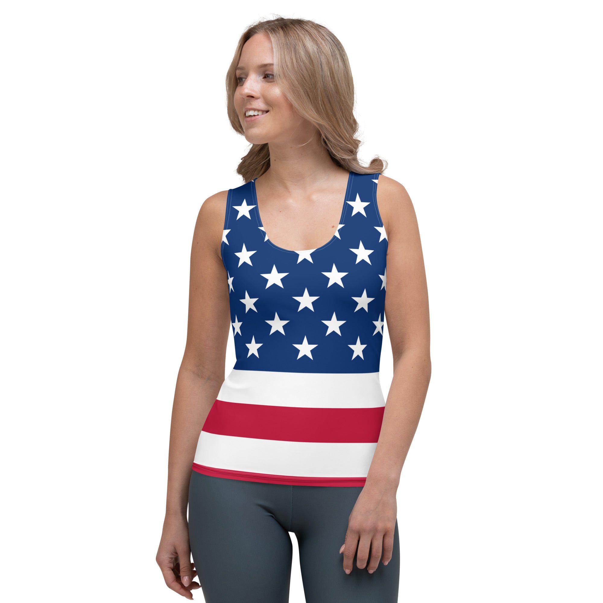 USA Flag Tank Top