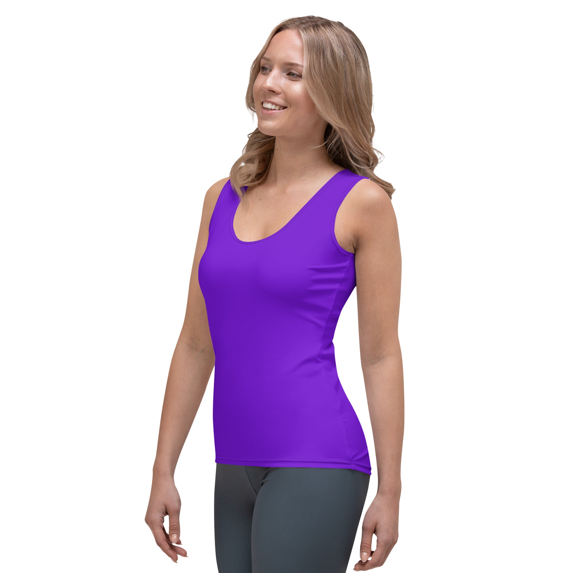 Neon Purple Solid Tank Top – Latitude 18
