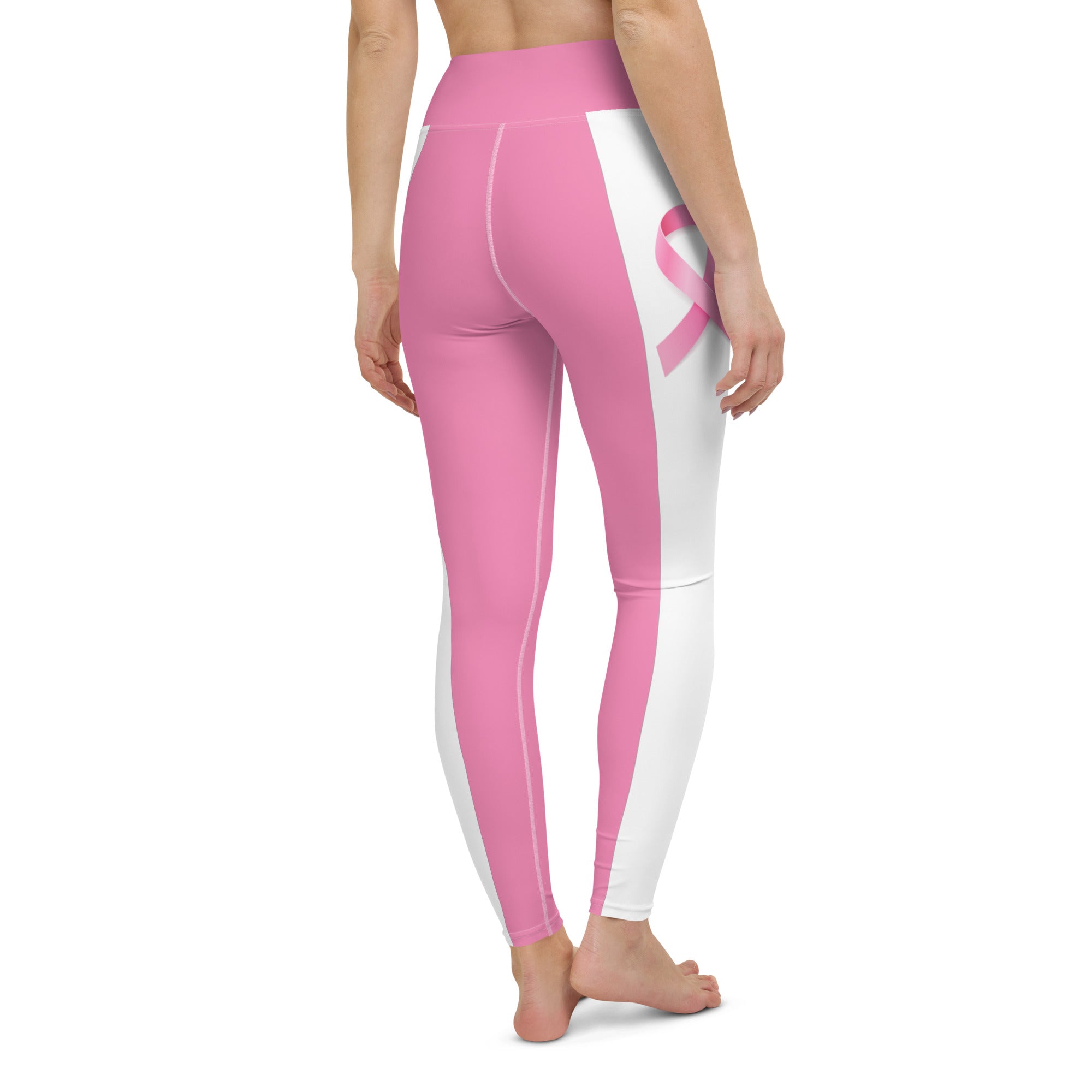 LKOOLB Legging De Sensibilisation Au Cancer Du Sein Pour Femme - Taille
