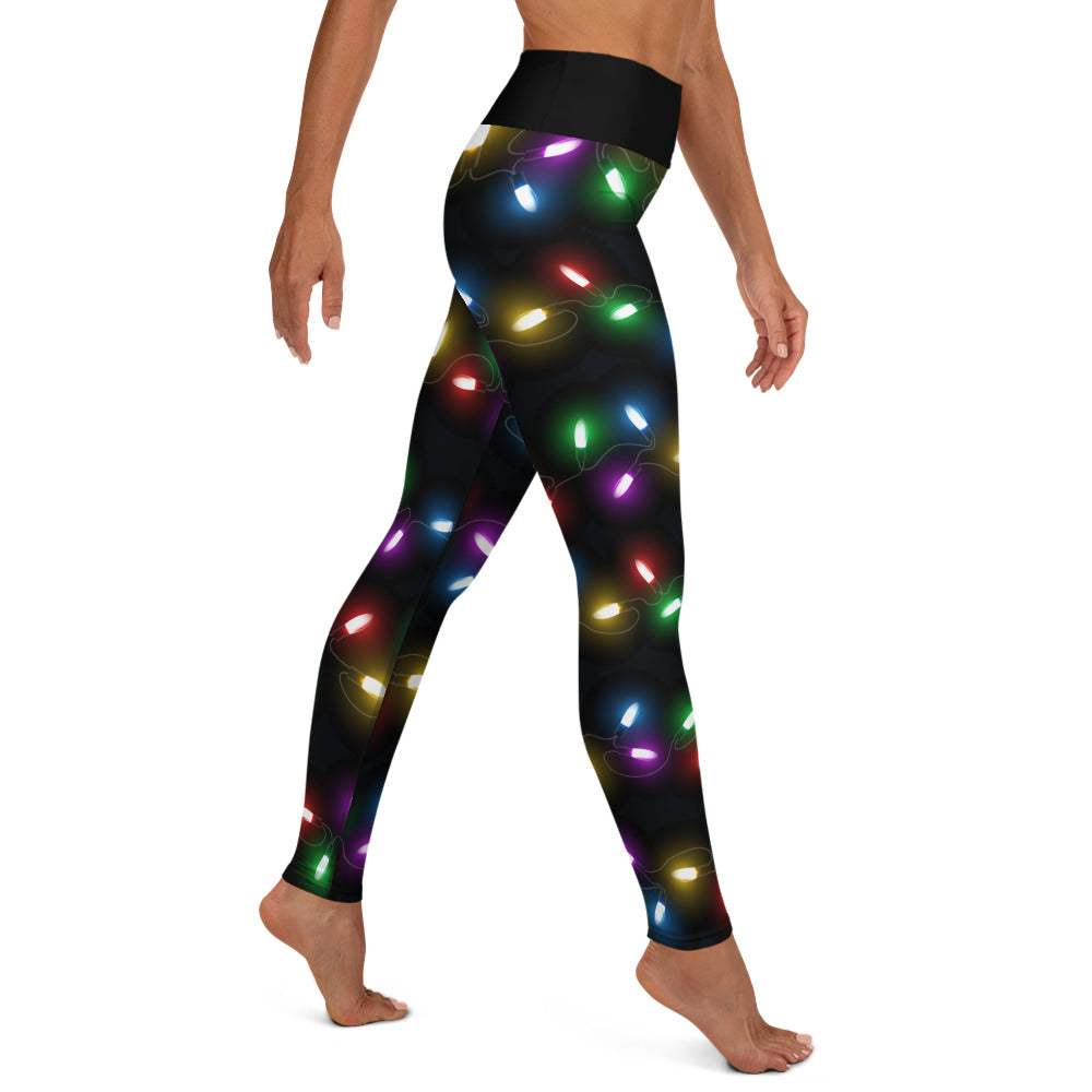 Christmas Lights High-waist Yoga Leggings