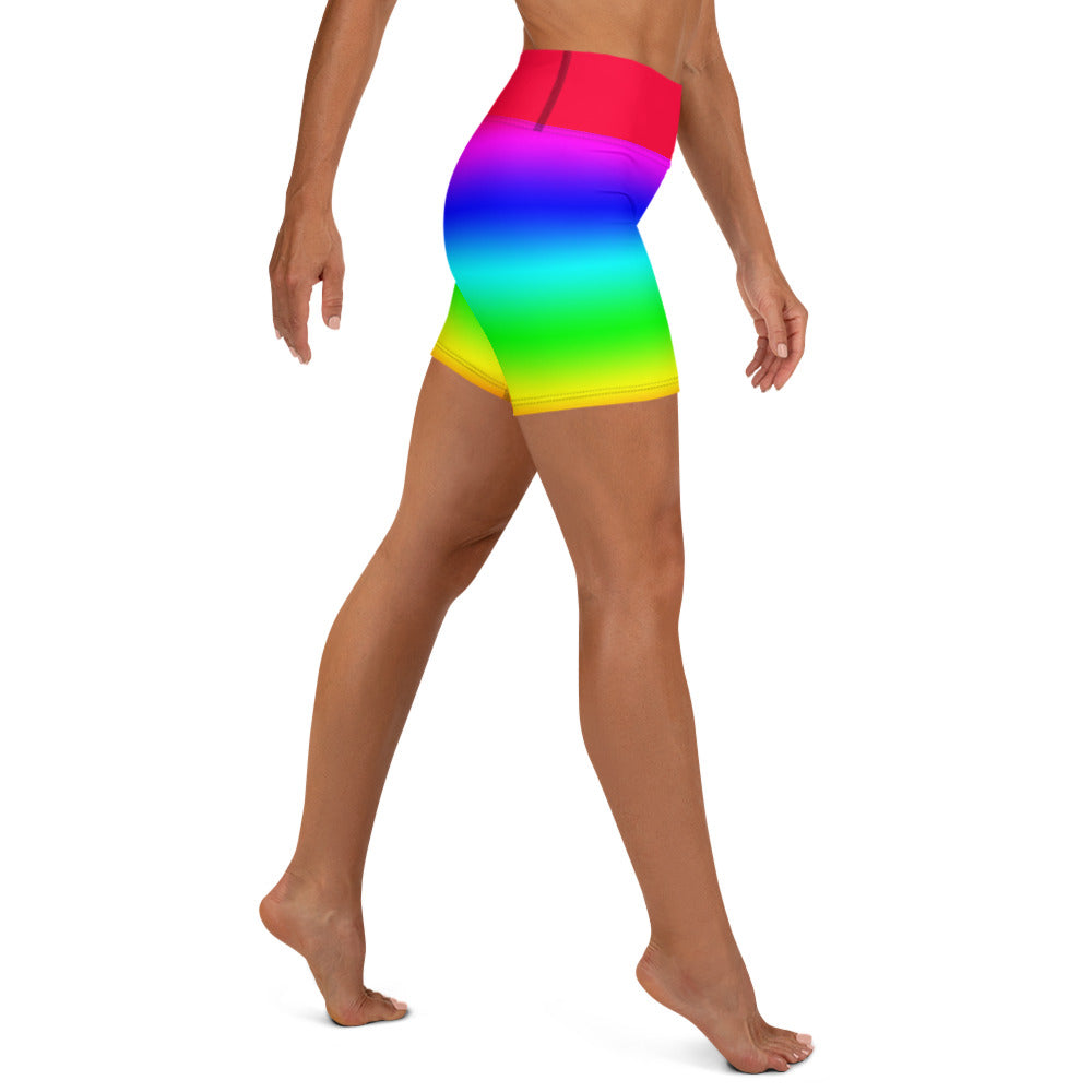 Rainbow Yoga Shorts
