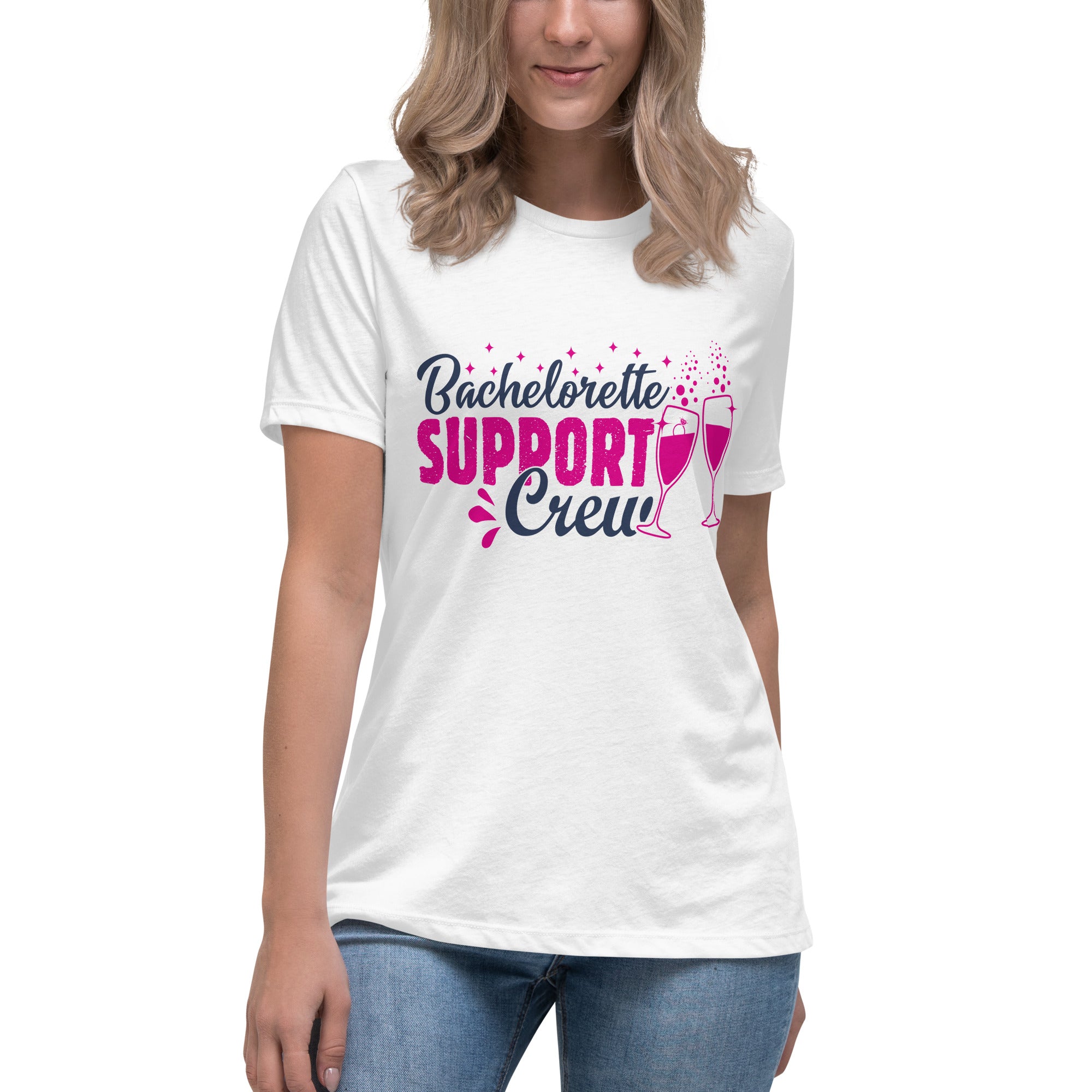 Bachelorette Support Crew Women's Relaxed T-Shirt